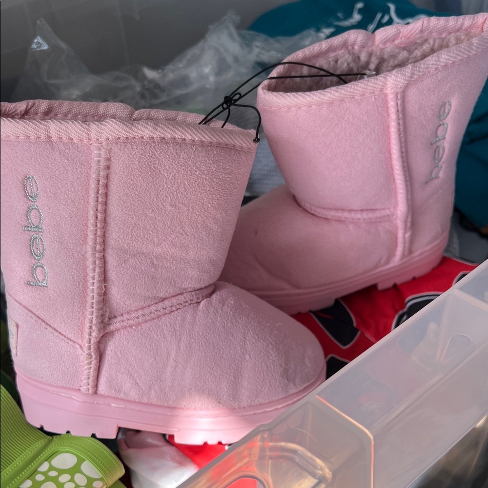 Bebe Soft Pink Kids One Piece Boots